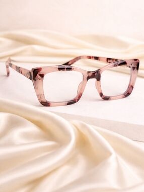 +1.50 Square reading glasses Oprah style Blue light blocking